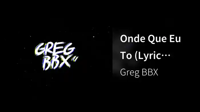 Onde Que Eu To (Lyric Video)