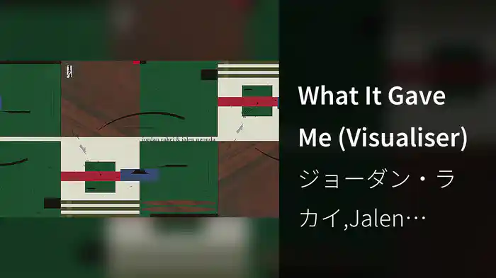 What It Gave Me (Visualiser)