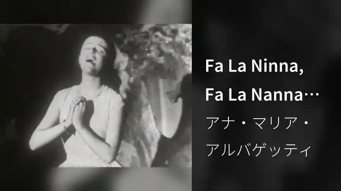 Fa La Ninna, Fa La Nanna (Live On The Ed Sullivan Show, May 14, 1950)
