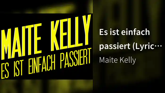 Es ist einfach passiert (Lyric Video)