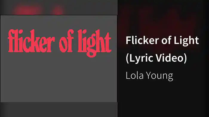 Flicker of Light (Lyric Video)