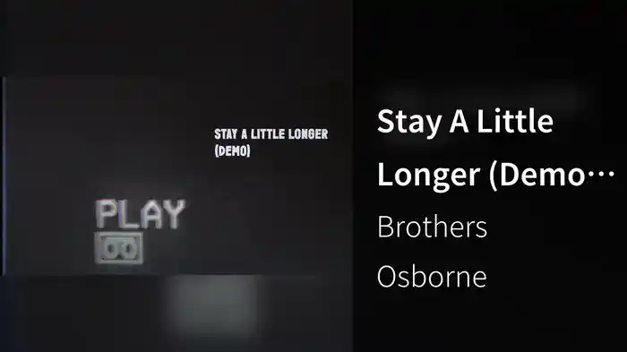 Stay A Little Longer (Demo / Visualizer)