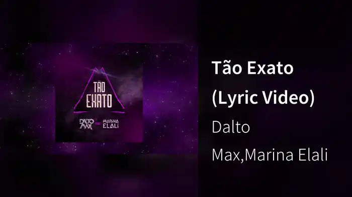 Tão Exato (Lyric Video)