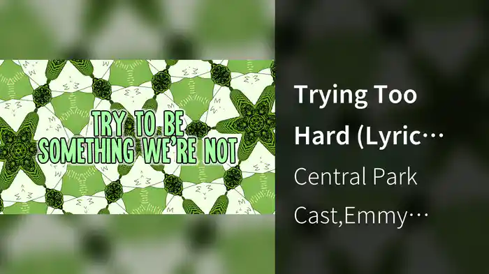 Trying Too Hard (Lyric Video | Apple TV+)