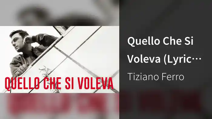 Quello Che Si Voleva (Lyric Video)