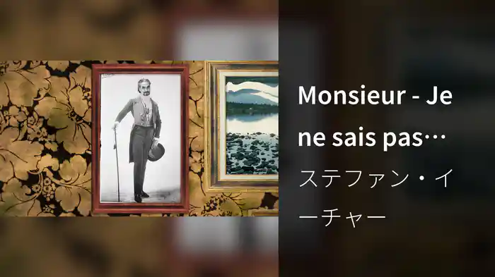 Monsieur - Je ne sais pas trop