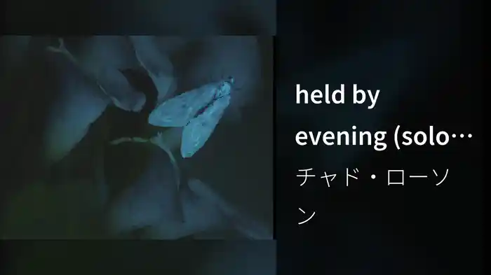 held by evening (solo piano / Visualizer)