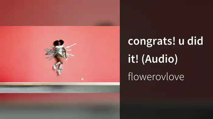 congrats! u did it! (Audio)
