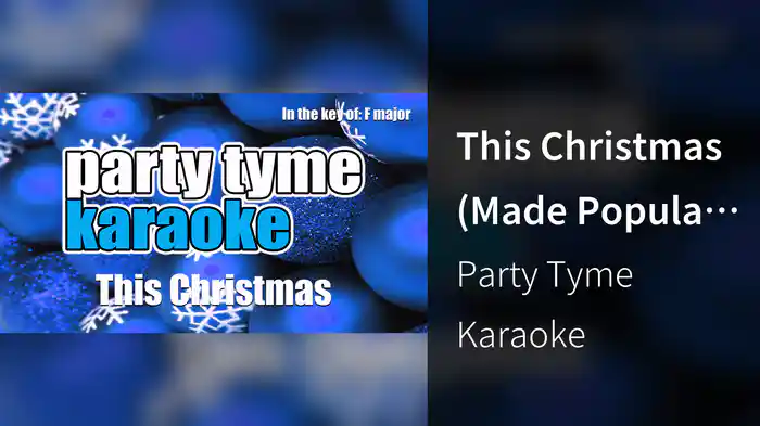 This Christmas (Made Popular By Donny Hathaway) [Karaoke Version]