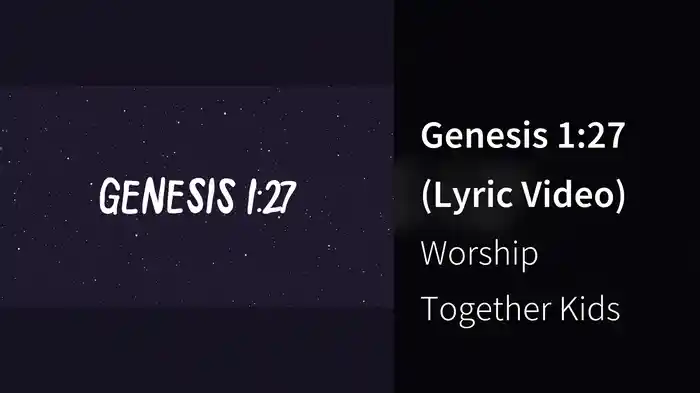 Genesis 1:27 (Lyric Video)