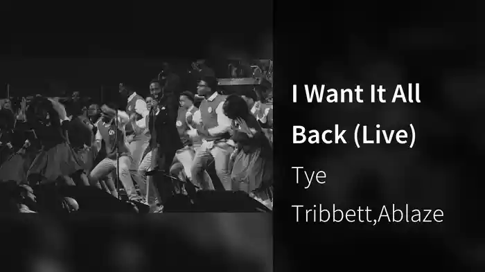 I Want It All Back (Live)