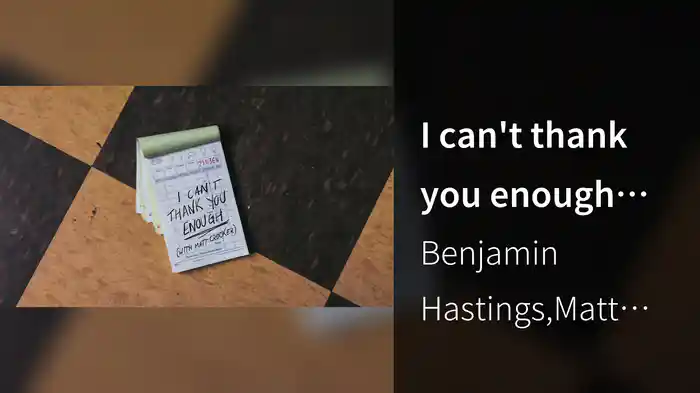 I can't thank you enough (Audio)