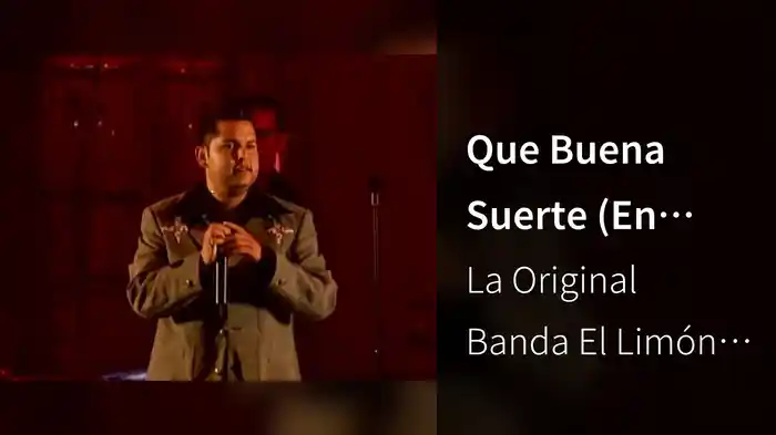 Que Buena Suerte (En Vivo)
