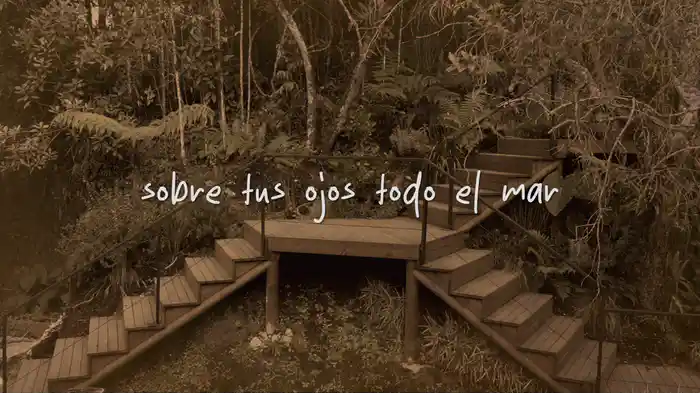 Sobre Tus Ojos Todo El Mar (Lyric Video)