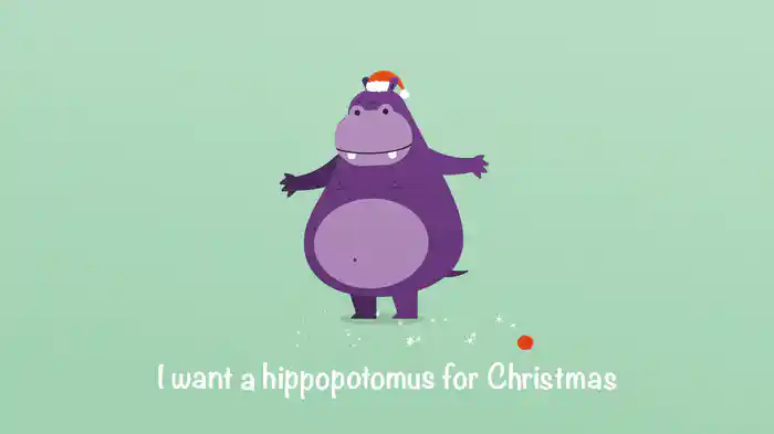 I Want A Hippopotamus For Christmas (Lyric Video)