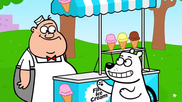 Ursul polar și înghețata