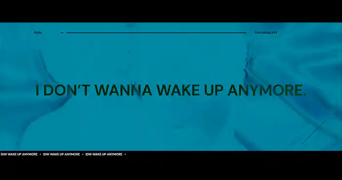 i don't wanna wake up anymore (Lyric Video)