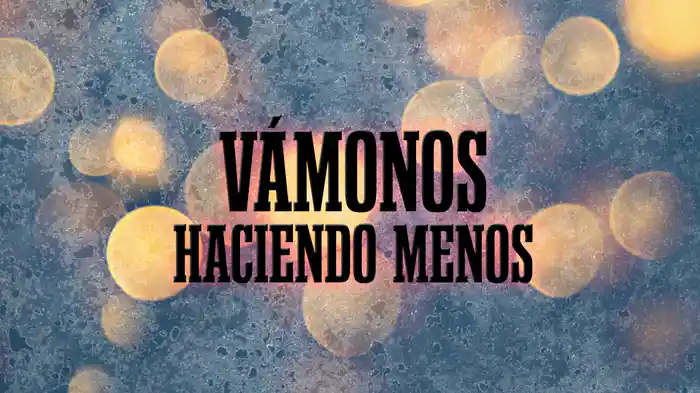 Vámonos Haciendo Menos (LETRA / En Vivo)