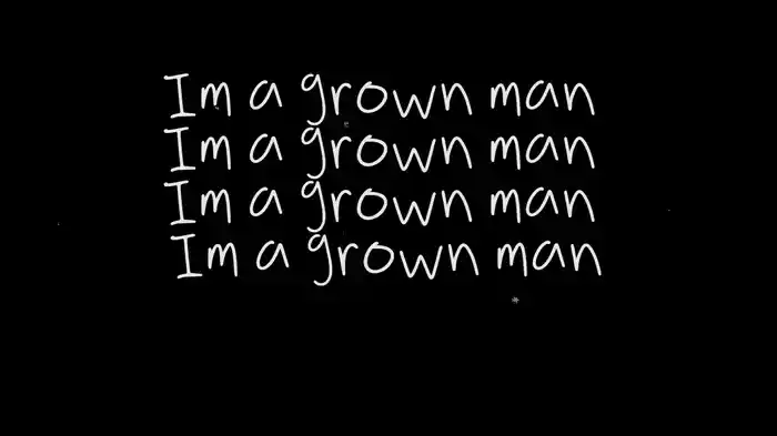 GROWN MAN (Lyric Video)