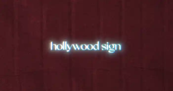 hollywood sign (Lyric Video)