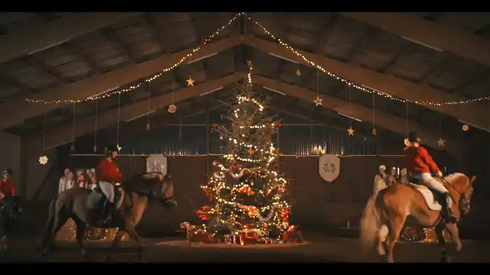 Bei der Weihnachtsreiterei