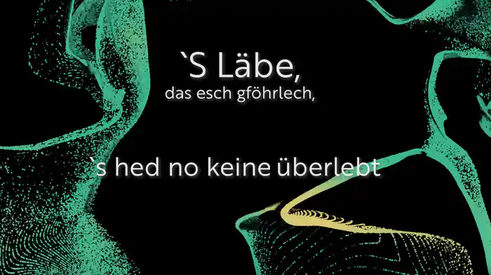S Läbe das esch gföhrlech (Live Unplugged Lyric Video)