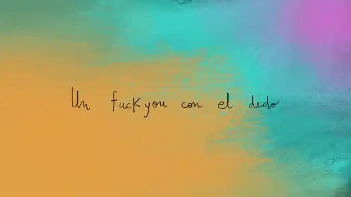 Un fuckyou con el dedo