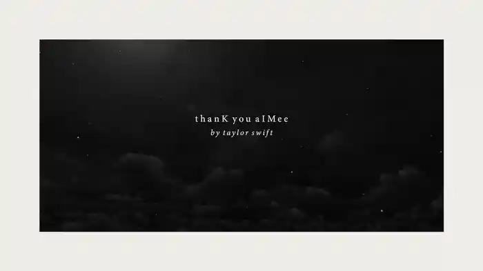 thanK you aIMee (Lyric Video)