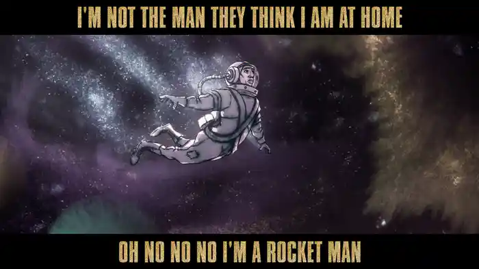 Rocket Man (Remastered 2017 / Lyric Video)
