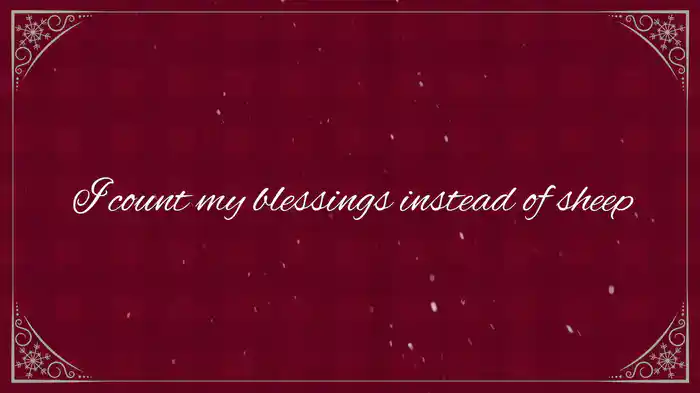 Count Your Blessings Instead Of Sheep (Lyric Video)