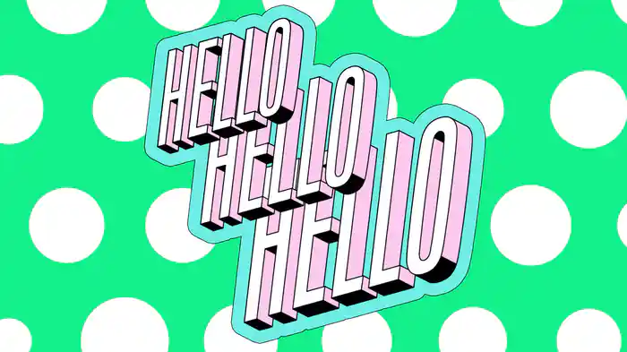 Hello Hello Hello (Visualizer)