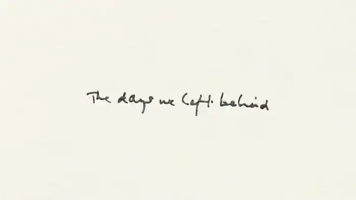 Days We Left Behind (Lyric Video)
