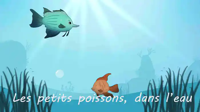 Les petits poissons dans l'eau (Lyric Video)