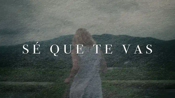 Sé Que Te Vas (LETRA)