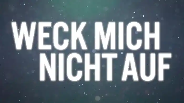 Weck mich nicht auf (Lyric Video)