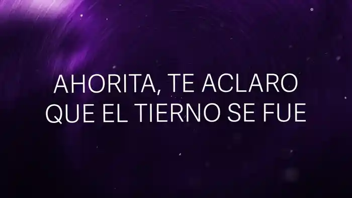 El Tierno Se Fue (Karaoke)