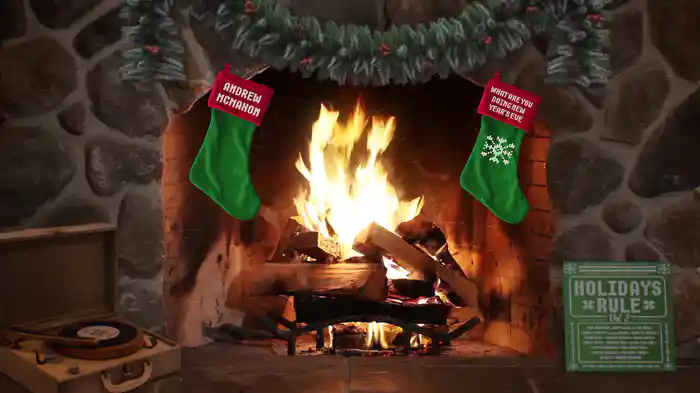 What Are You Doing New Year's Eve (Yule Log Audio)