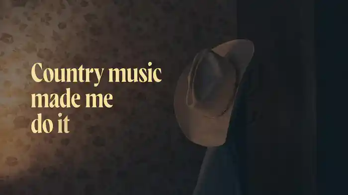 Country Music Made Me Do It (Lyric Video)