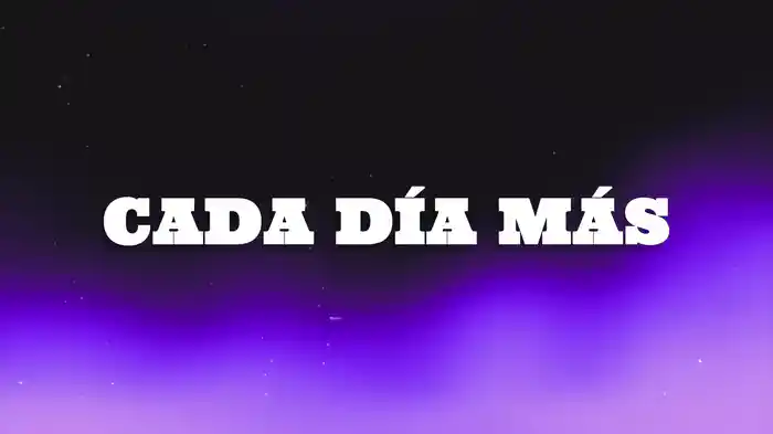 Cada Día Más (Karaoke)