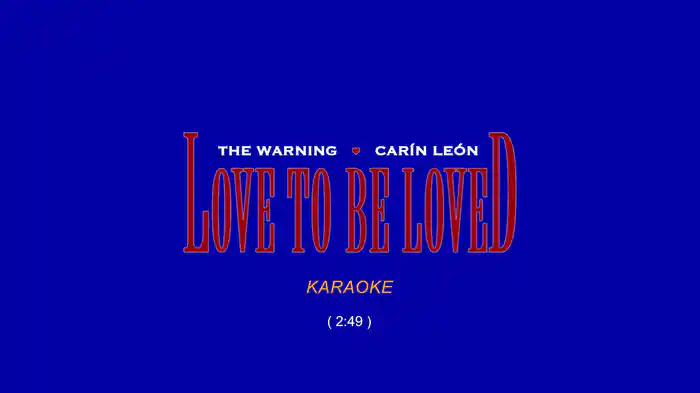 Love To Be Loved (Karaoke Video)