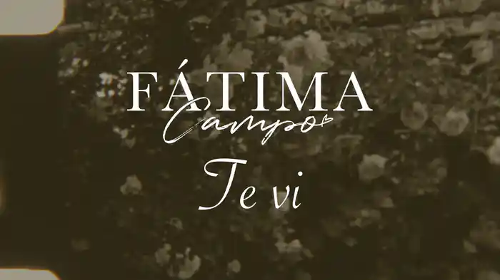 Te Vi (LETRA)