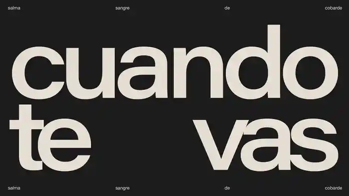 CUANDO TE VAS (Visualizer)