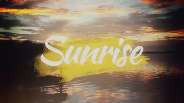 Sunrise, Sunburn, Sunset (Lyric Video)
