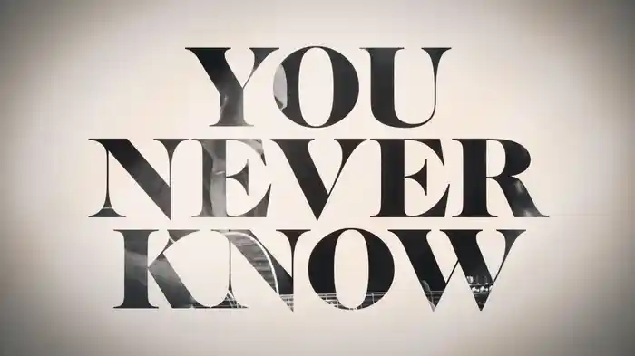 You Never Know (Visualizer)