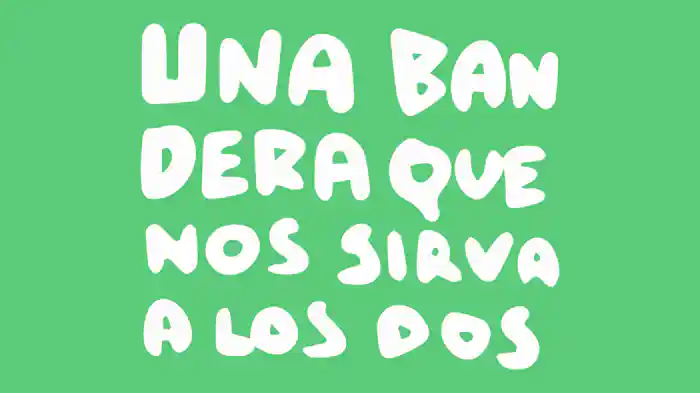 Una Bandera Que Nos Sirva A Los Dos (Lyric Video)