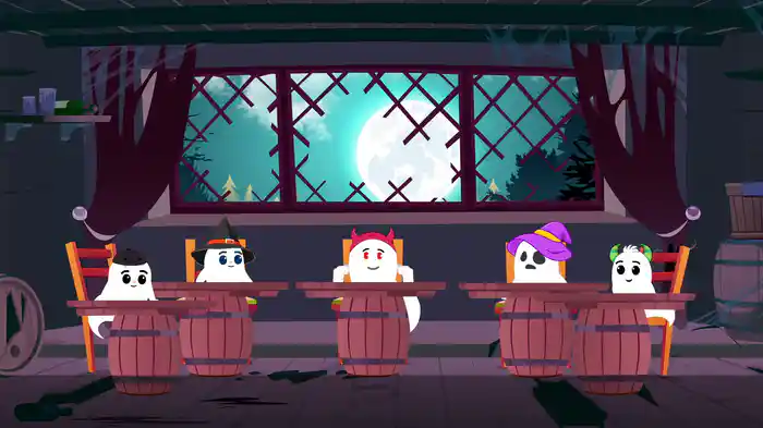 Five Little Spooky Ghosts