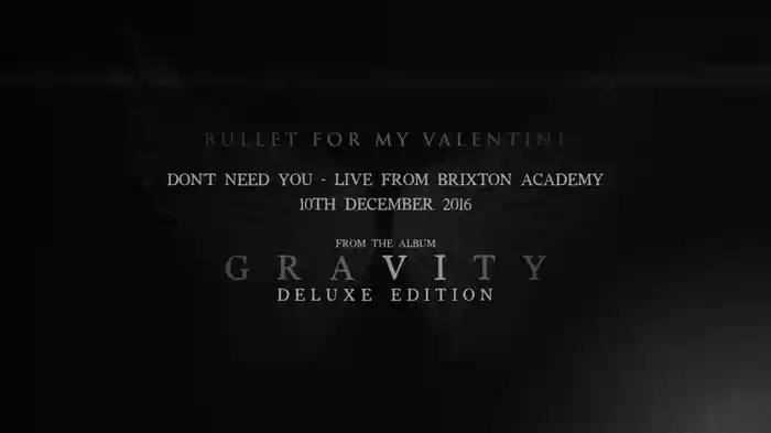 Don't Need You (Live From Brixton Academy / Audio)