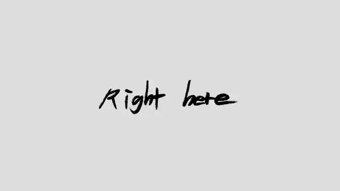 right here (Lyric Video)