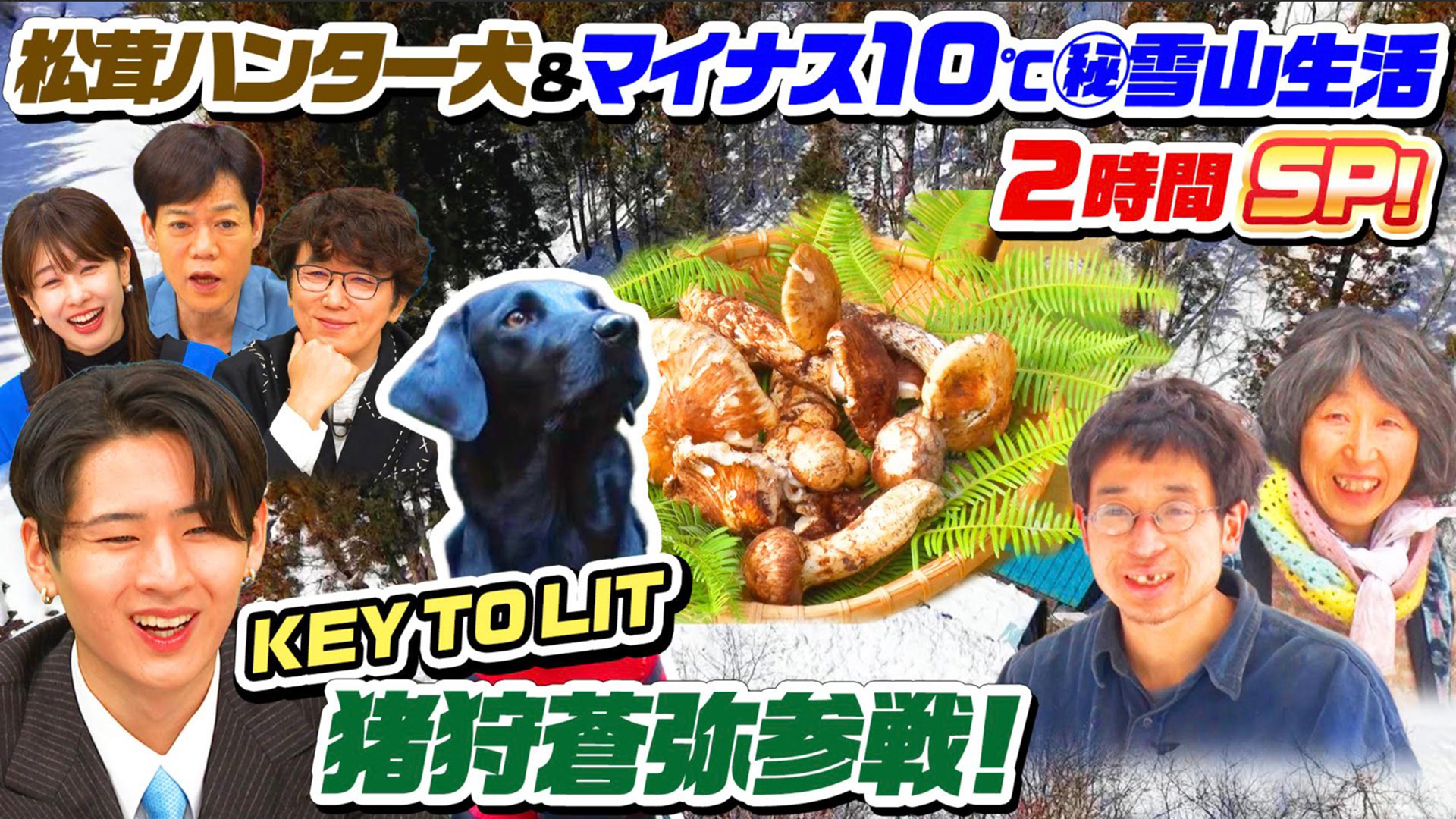 「松茸ハンター犬…山奥で大活躍＆マイナス10℃(秘)雪山生活」2時間SP