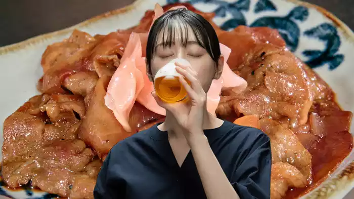 「豚肉のガリ炒め」